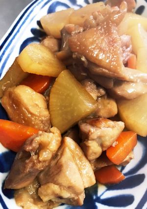 冷凍味付け肉で、鶏と根菜の照り煮-レシピのメイン写真