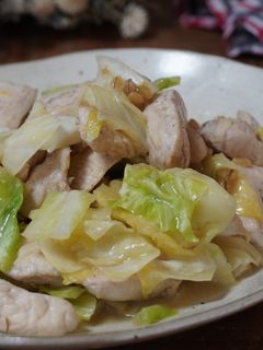 鶏胸肉とキャベツの柚子胡椒もろみ味噌炒め-レシピのメイン写真