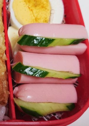 魚肉ソーセージのきゅうり挟み☺︎-レシピのメイン写真