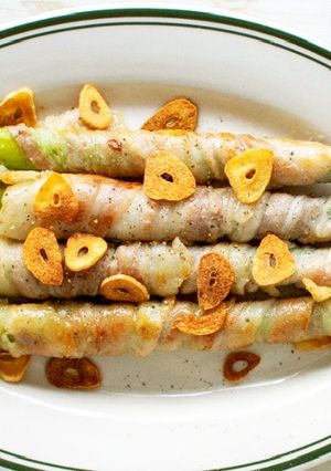 アスパラの肉巻き液塩ガーリックソテー♪-レシピのメイン写真