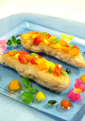 大葉とササミのソテー夏野菜のタルタル！-レシピのメイン写真