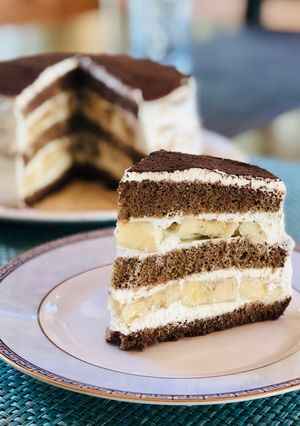 アメリカで★チョコバナナショートケーキ-レシピのメイン写真