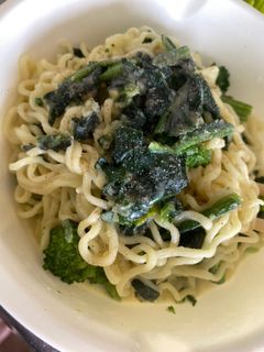 焼きそば麺でクリームパスタ-レシピのメイン写真