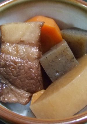 野菜も一緒に♪　豚の角煮-レシピのメイン写真