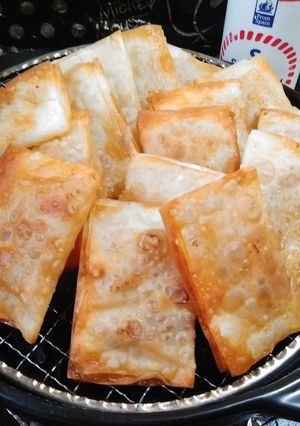 パリパリ皮の林檎パイ(餃子・春巻き皮簡単-レシピのメイン写真
