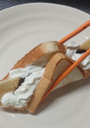 マイ♪バナナサンドで♡スイーツお家カフェ-レシピのメイン写真