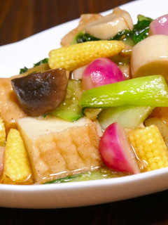 初夏の野菜と厚揚げのカラフル中華うま煮-レシピのメイン写真