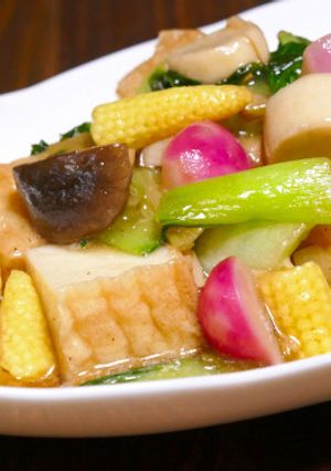 初夏の野菜と厚揚げのカラフル中華うま煮-レシピのメイン写真