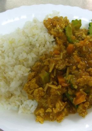 野菜いっぱい　挽肉カレー-レシピのメイン写真