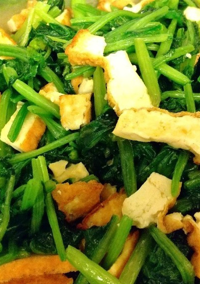 厚揚げとほうれん草の炒め物-レシピのメイン写真