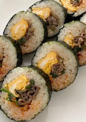 余ったプルコギで!簡単キンパ-レシピのメイン写真