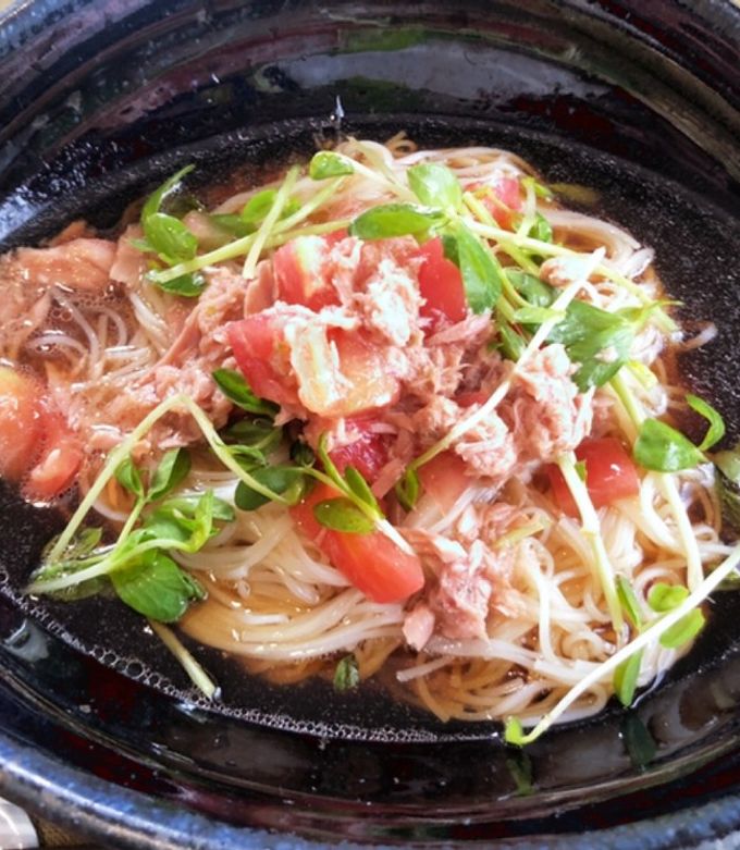 ツナとトマトのぶっかけそうめん-レシピのメイン写真