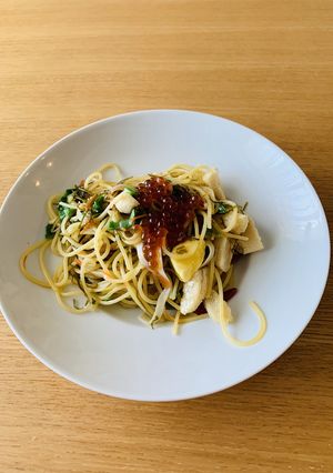 北海道お取寄せ　松前漬け＆いくらパスタ-レシピのメイン写真