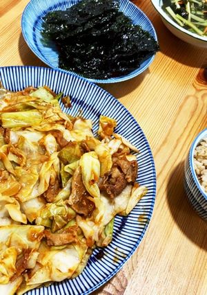 基本の調味料でホイコーロー定食-レシピのメイン写真