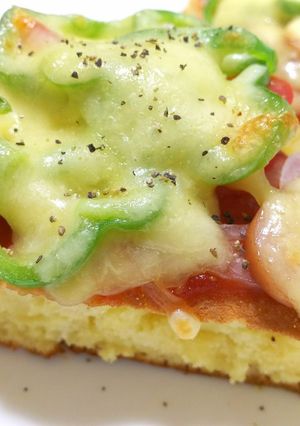 パンケーキ(ホットケーキ)のピザ-レシピのメイン写真