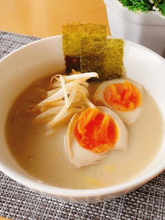 豆乳で豚骨ラーメン風 こんにゃく麺◎-レシピのメイン写真