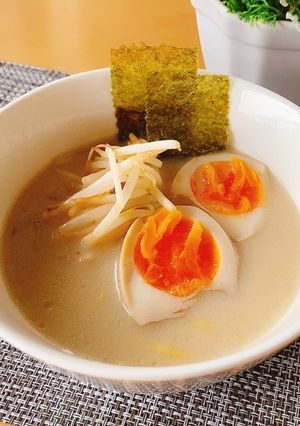 豆乳で豚骨ラーメン風 こんにゃく麺◎-レシピのメイン写真