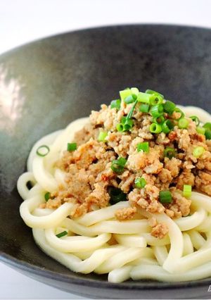 レンジで簡単♡劇ウマ♡ピリ辛肉みそうどん-レシピのメイン写真