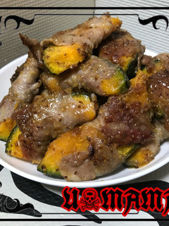 かぼちゃの肉巻き~ハニーマスタード~-レシピのメイン写真