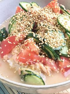 ベジ♪さっぱり冷や汁ごはん-レシピのメイン写真