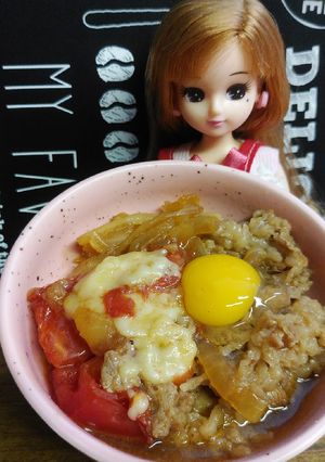 リカちゃん♡トマトチーズすき焼き '×'-レシピのメイン写真
