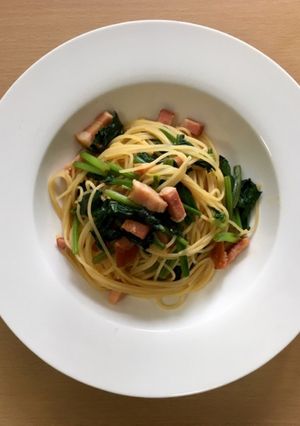 ほうれん草とベーコンのバター醤油パスタ-レシピのメイン写真