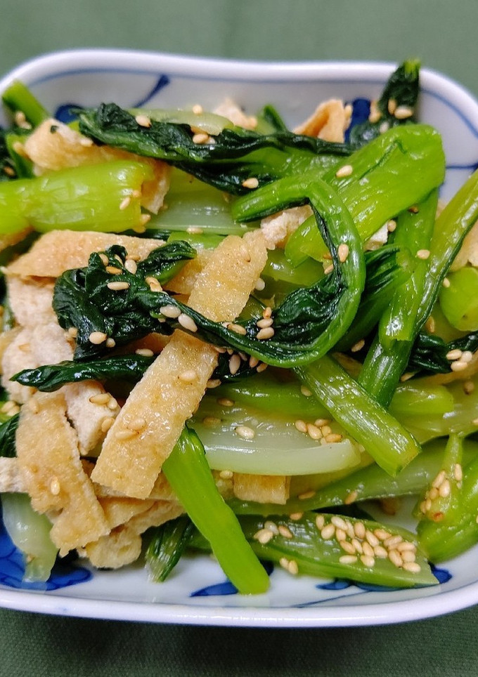 小松菜と油揚げのごま和え-レシピのメイン写真