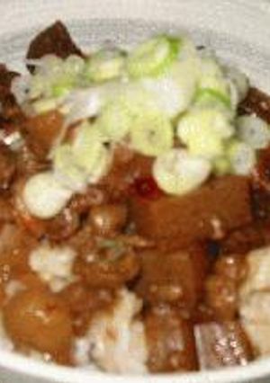 絶品！牛すじ丼-レシピのメイン写真