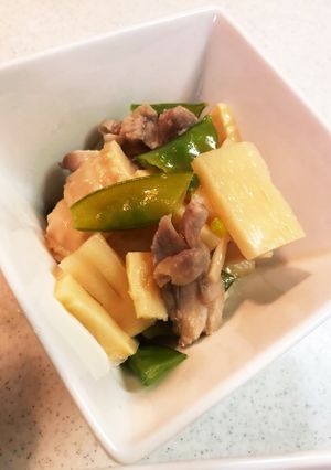 超かんたん！白だしで竹の子と鶏の煮物-レシピのメイン写真