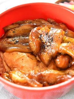 なすと鶏の蒲焼き丼-レシピのメイン写真