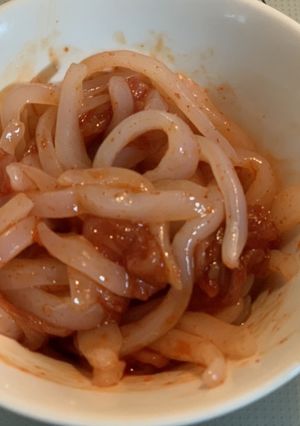 チャンジャ　いかソーメン和え-レシピのメイン写真