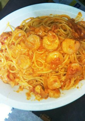 ☆えびのトマトクリームソースパスタ☆-レシピのメイン写真