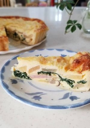 白ゴーヤとほうれん草のキッシュ-レシピのメイン写真