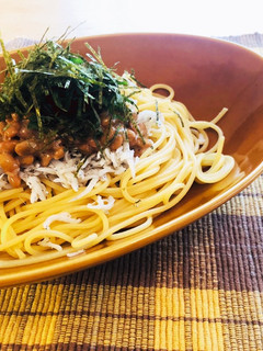 とっても簡単♡しらす納豆パスタ-レシピのメイン写真