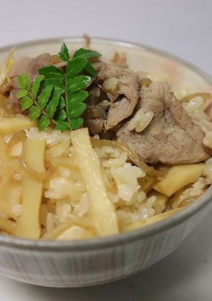 美味♪淡竹の炒め煮で混ぜるタイプの筍ご飯-レシピのメイン写真