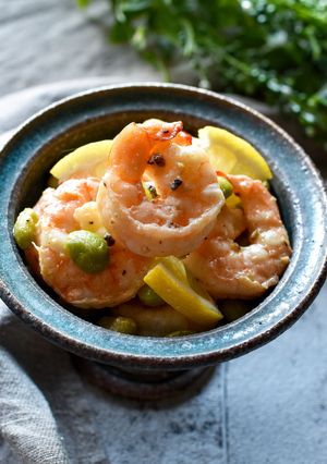海老と枝豆のレモンガーリック炒め-レシピのメイン写真