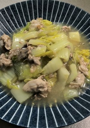 ご飯に合う　白菜と豚バラのすっぱ煮-レシピのメイン写真
