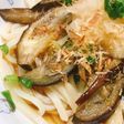 なすの揚げ浸しおろしうどん(冷やし)