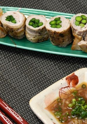 行者ニンニクの肉巻き　-レシピのメイン写真