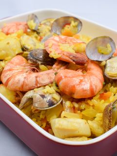 炊飯器でパエリア-レシピのメイン写真