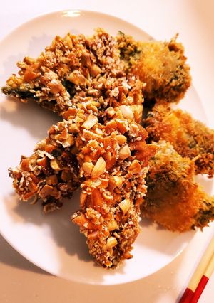 鯵(鯖)の柿の種フライ-レシピのメイン写真