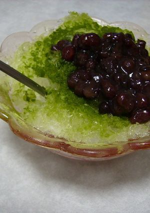 簡単かき氷♪宇治金時♪-レシピのメイン写真