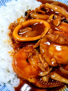 時短★魚介だし効くトマトシーフードカレー-レシピのメイン写真