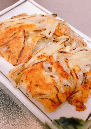 節約レシピ☆もっちりカリカリもやチヂミ-レシピのメイン写真