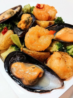 パックご飯で作る「海老のアヒージョご飯」-レシピのメイン写真