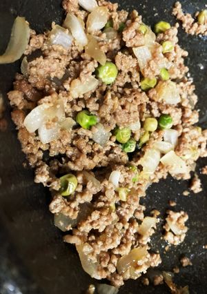 〜グリンピースと新玉ねぎのそぼろ丼〜-レシピのメイン写真