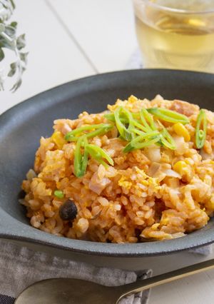 炊飯器の中で完成！？の炊き込みオムライス-レシピのメイン写真