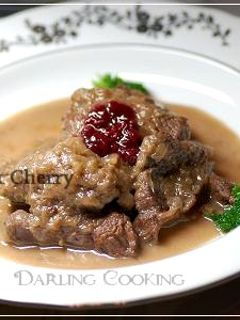 牛肉のフルーツコンポート煮-レシピのメイン写真