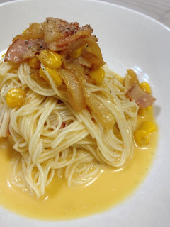 そうめんで冷製カルボナーラ-レシピのメイン写真