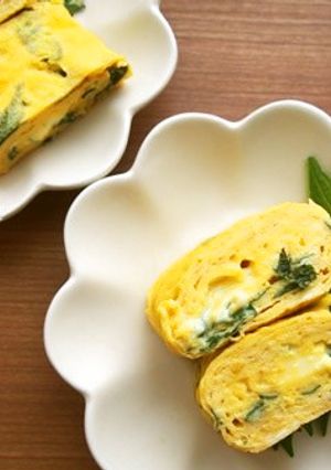 大葉だし巻き卵♪とろ〜りチーズ入り♪-レシピのメイン写真